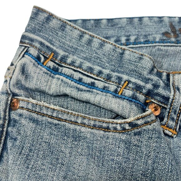 KR3W Women’s 28 Bootcut Jeans Low Rise Blue Y2K Vintage Skatecore Denim - Picture 11 of 14